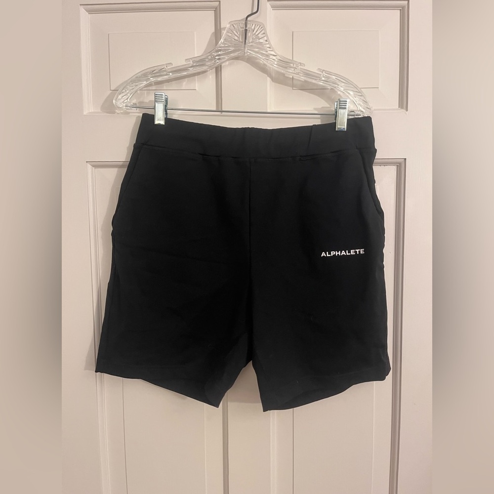 Alphalete Men's Casual Lounge Shorts Black Medium